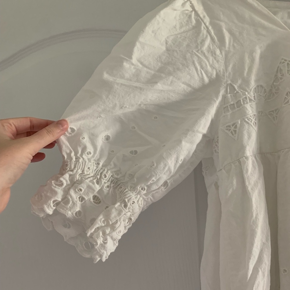 Anthropologie Audrina Eyelet Mini Dress - Picture 6 of 14